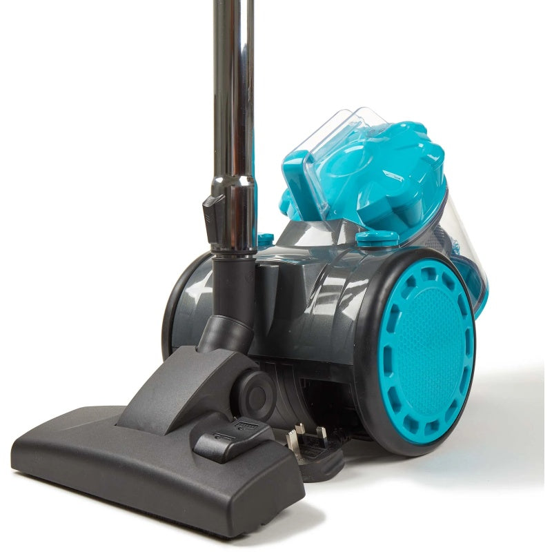 Pifco 204615 Bagless Cylinder 2.5L Vacuum Cleaner - Grey and Blue In Grey-Blue