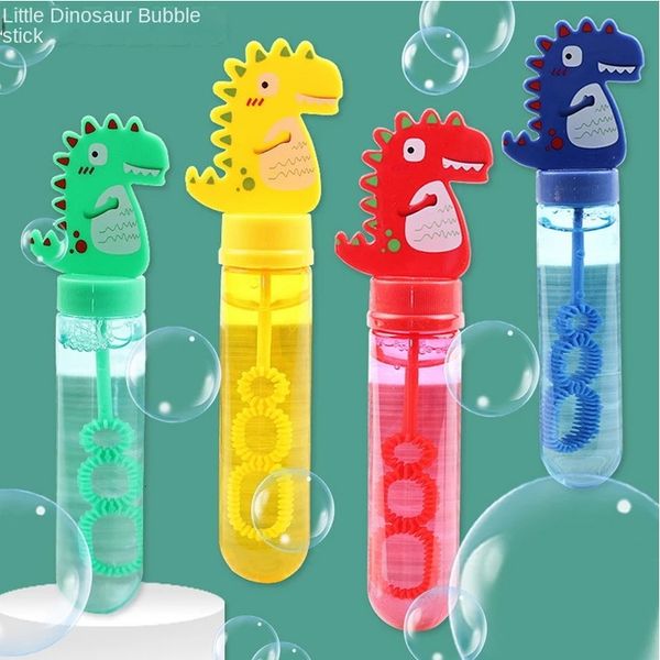 Cartoon 9-Pack Dinosaur Wands for Kids - Outdoor Fun Automatic Bubble Maker Toys