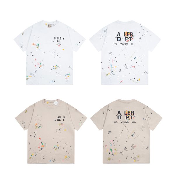 Designers T Shirts for Men Summer Tees Mens Loose Tops Casual Department Street Sleeve debt depth Tshirts