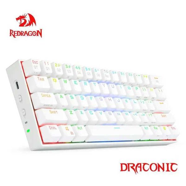Redragon Draconic K530 RGB Surpport Bluetooth 5.0 wireless USB 2.4G Dual mode Mechanical Gaming Keyboard 61 Keys ComputeCL240709
