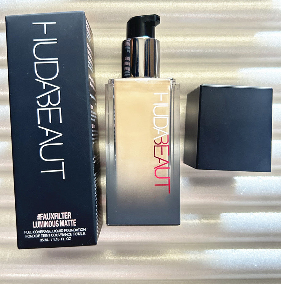 35ML Huda Beauty Face Foundation FAUXFILTER LUMINOUS MATTE FULL COVERAGE Liquid Foundation 8 Colors Makeup Foundation Medium-Coverage Liquid Foundat