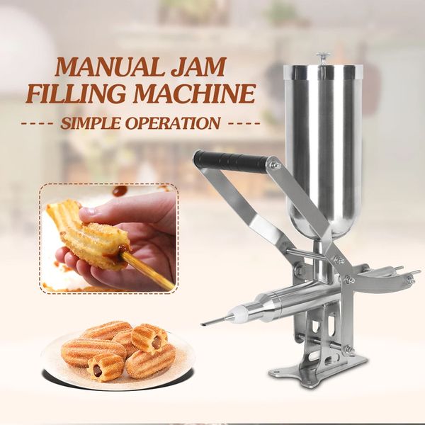 Manual Jam Filling Machine for Pie Puff Cream Churros Filler Machine Sauce Stuffing Machine
