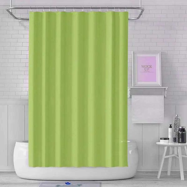 1pc Solid Color Shower Curtain PEVA Waterproof Shower Curtain Bathroom Partition Curtain Bathroom Decoration Accessories M240824