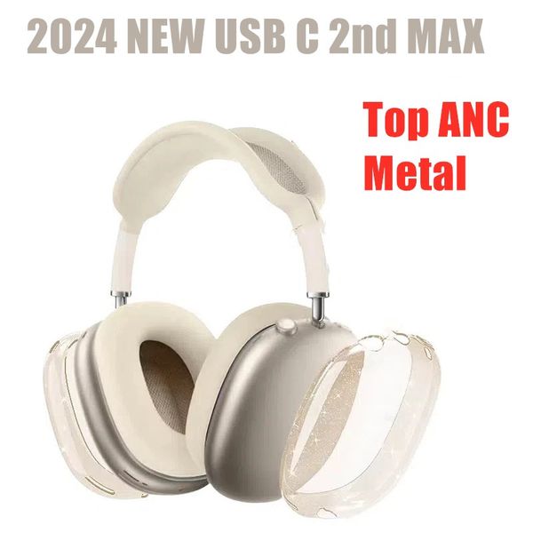 New For Airpods Max 2nd Headband Headphone Earphones Accessories Transparent TPU Solid Silicone Waterproof Protective case AirPod Max Headph