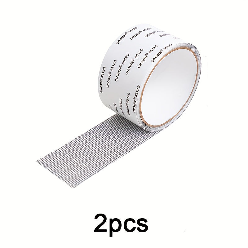 TEMU 2pcs No-installation Screen Door Stickers, Invisible Window Curtains, Self-adhesive Net For Home Use