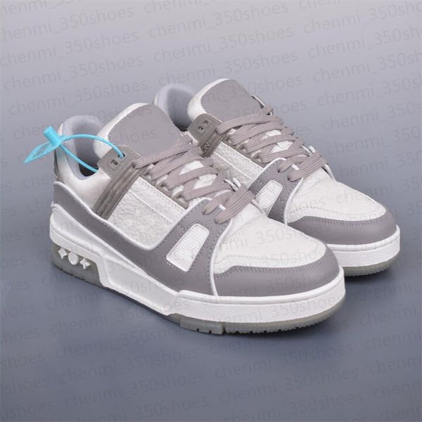 New Designer shoes flat sneaker trainer Embossed Casual shoes denim canvas leather white green redblue letter fashion mens womens low traine