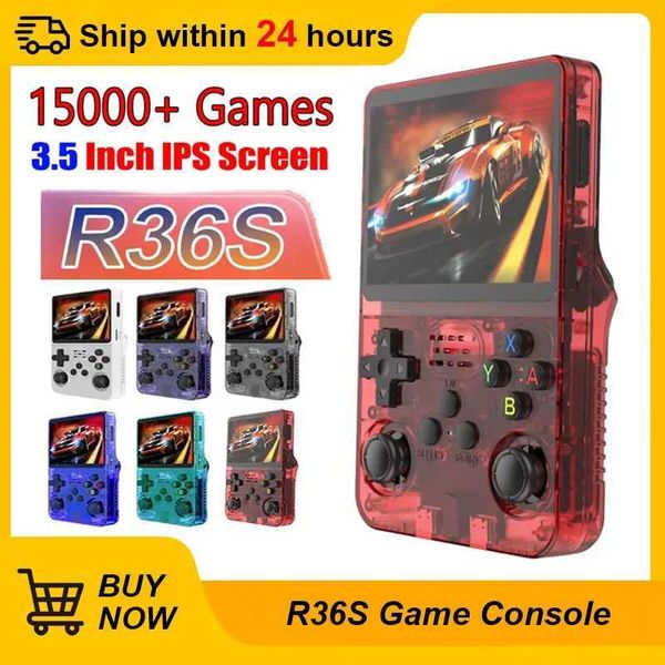 New Colour R36S Open Source Retro Handheld Game Console 3.5 Inch IPS Sn Linux System Portable Pocket Video Game Player Gifts Z241230