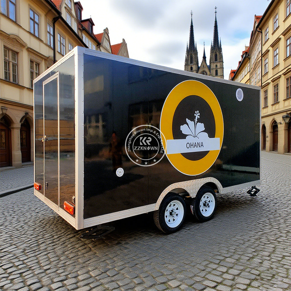 Mobile Food Trailer Hot Dog Potatoes Chips Fried Chicken Restaurant Fast Food Cart Truck Concession Catering Truck For Sale