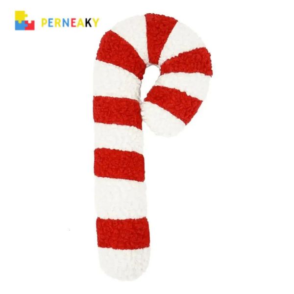 Christmas candy sticks plush pillows stuffed gingerbread people toys throw pillows gingerbread house decorations childrens gifts 241106