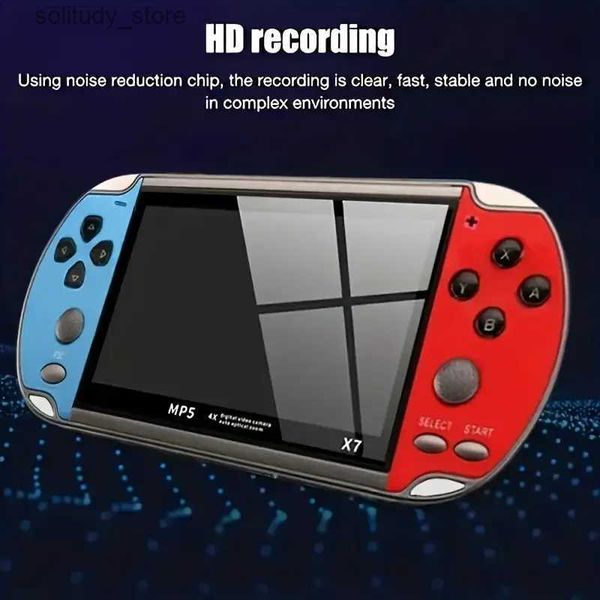 Portable Game Players X7 retro handheld game player with built-in classic games portable game console audio and video game console AV output