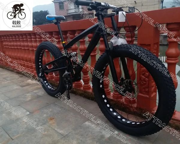 2024 New Kalosse M310 Fat Bike Jeep Mountain Cycling 26*4.0 Inch Snow Full Suspension Bicycle Mountain 24 Speed 26Er Bikes Plus 7D6