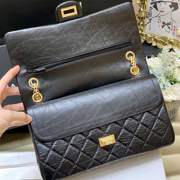 Designer Woman shoulder 2.55 Handbag 24cm bagss leather chain luxury lady crossbody bag Fashion purse wallet With