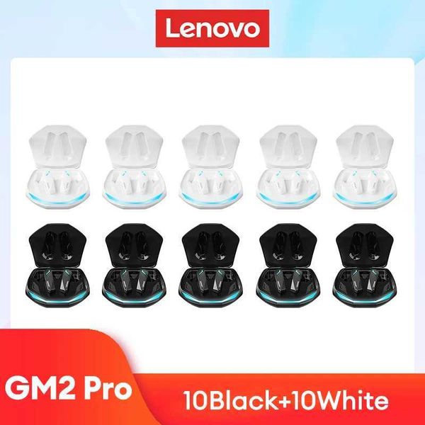 Cell Phone Earphones Original 2-5-10-20pcs Lenovo GM2 Pro 5.3 earphones Bluetooth wireless earphones HD call dual-mode gaming earphones J240