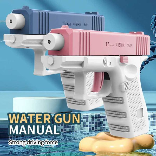 Sand Play Water Fun Summer Funny Mini Manual Gun Toys Childrens Outdoor Games Pistol Shooting Gifts for Kids H250116