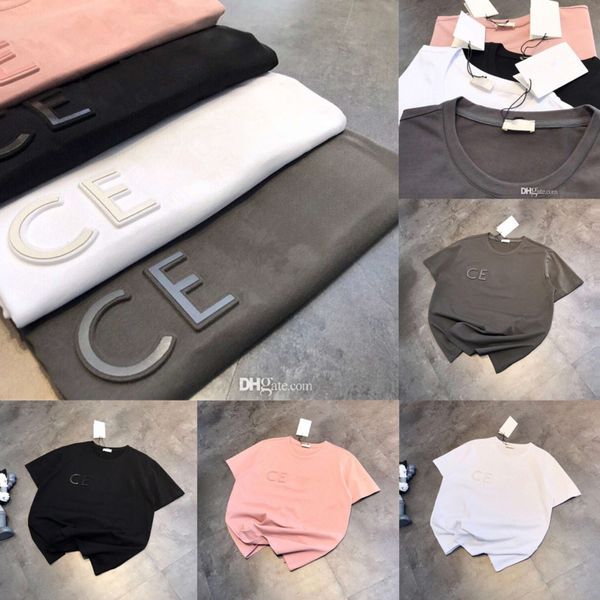 Luxury T-shirts For Womens Designer Clothing High Quality Tops Ladies Letter Round Neck Tshirt Short Sleeves Versatile T Shirt Loose Tees