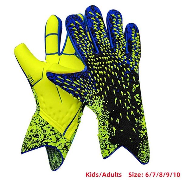 Anti-slip Goalie Gloves Latex Soccer Goalie Goalkeeper Gloves Thicken Football Glove Finger Protection Gloves Soccer EquipmentXJ250103