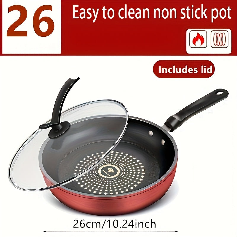 TEMU Cast Iron Frying Pan With Lid 9.45-10.24-11.02 Inches - Heavy Duty Non Stick Frying Pan Suitable For Rv, Home, And Outdoor Cooking - Cooking