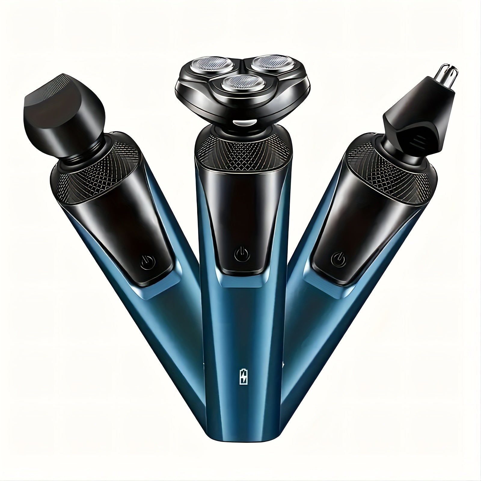 TEMU 3in 1 Electric Razor For Men, Electric Shaver Nose Hair Trimmer, Usb Rechargeable Beard Trimmer, Portable 4d Shaving Beard Kit