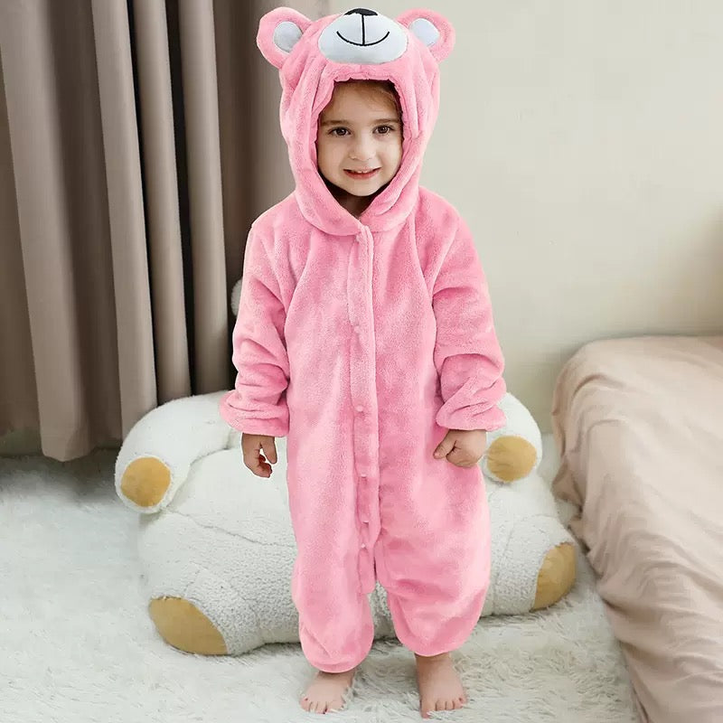 MC5210 New Flannel Baby Onesie Suit for Children - Animal Costume
