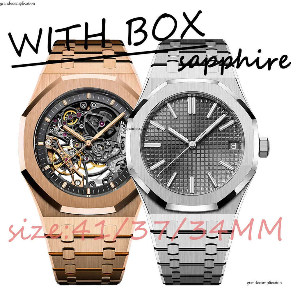 41MM Skeleton Designer Men Automatic Mechanical Mens Diving Sports Strap 5ATM Movement Montre de Luxe 34MM Women Quartz Watch 2d