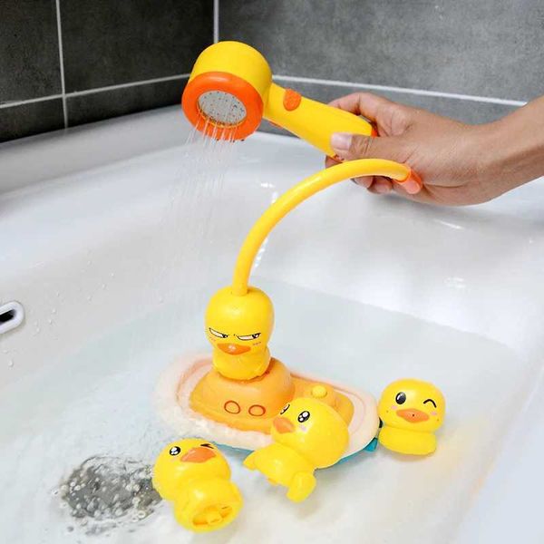 Baby Bath Toys New Bathroom Toys Baby Water Game Pirate Boat Duck Model Faucet Shower Electric spray Childrens Swimming Bathroom Childrens G