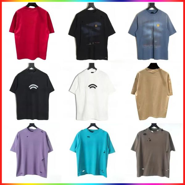 5A Men&#039;s Geometric Print T-Shirt 2025 polar style t shirts Luxury designers tee printed letter Mens Tshirts Women Crew Neck Breathable