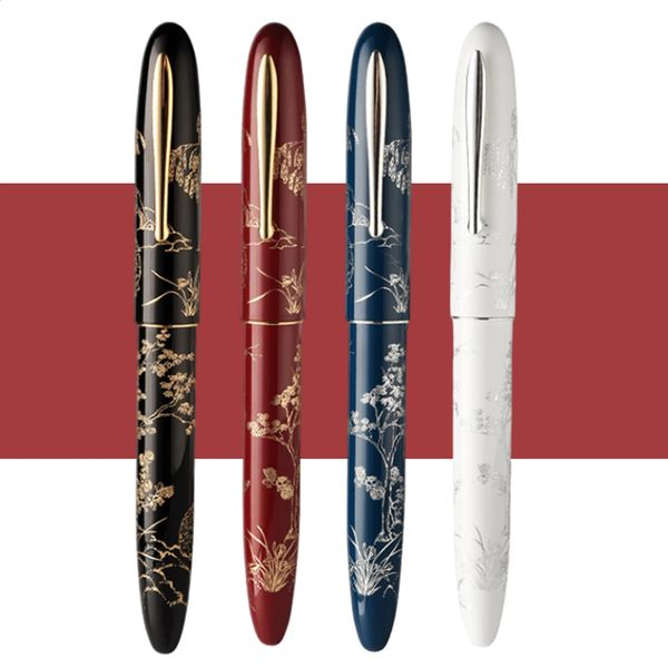 wholesale Hongdian N23 Fountain Pen Rabbit Year Limited High-End Students Business Office supplies Gold Carving writing pens 240717