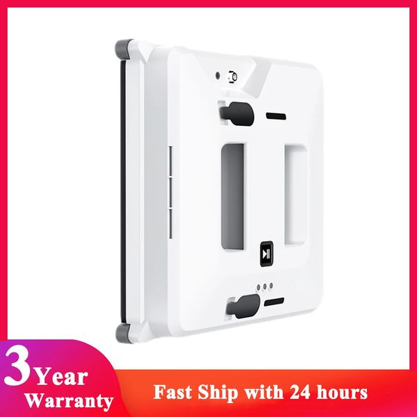 Magnetic Window Cleaners Robotic Window Cleaner With Dual Spray Smart Remote Control Home Wall Glass Washer 3000pa High Suction Vacuum Clean