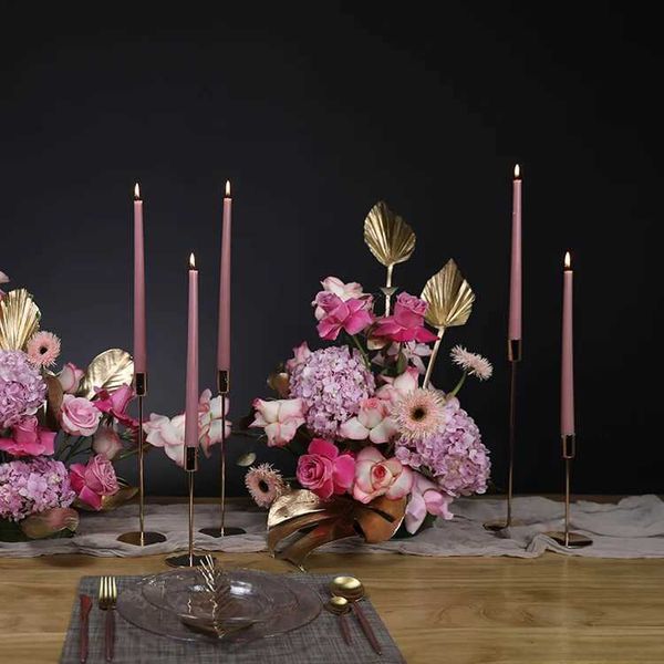 Candles Long Taper Scented Candle Wedding Centerpieces For Tables Wedding Souvenir Banquet Candlelight Dinner Home Decorative Candles L24091