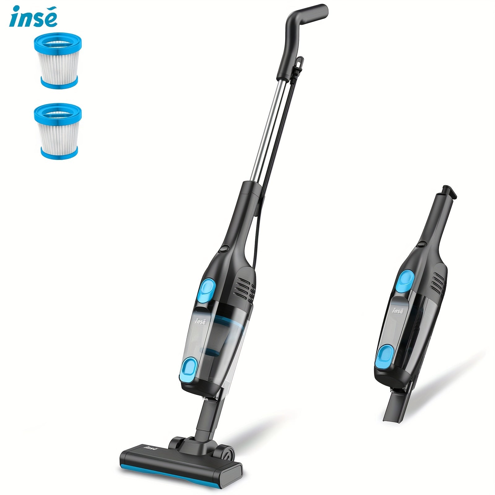TEMU Inse R6 Vacuum Cleaners For Home, 30kpa Powerful Suction, 600w Motor Stick, 68 Oz Vacuum Cleaner, Powerful , Ultra-lightweight Bagless Upright