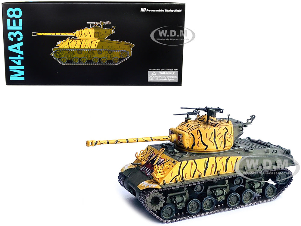 United States M4A3E8 Sherman "Tiger Face" Tank "24th Infantry Div. Korea" (1951) "NEO Dragon Armor" Series 1-72 Plastic Model by Dragon Models