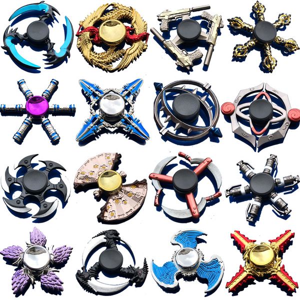 50 types Spinning Top Fidget Spinner Wheels Gyro Toys Metal Bearing Zinc Alloy Hand Spinners Fingertip Games Focus Anti-Anxiety Toy Relieves