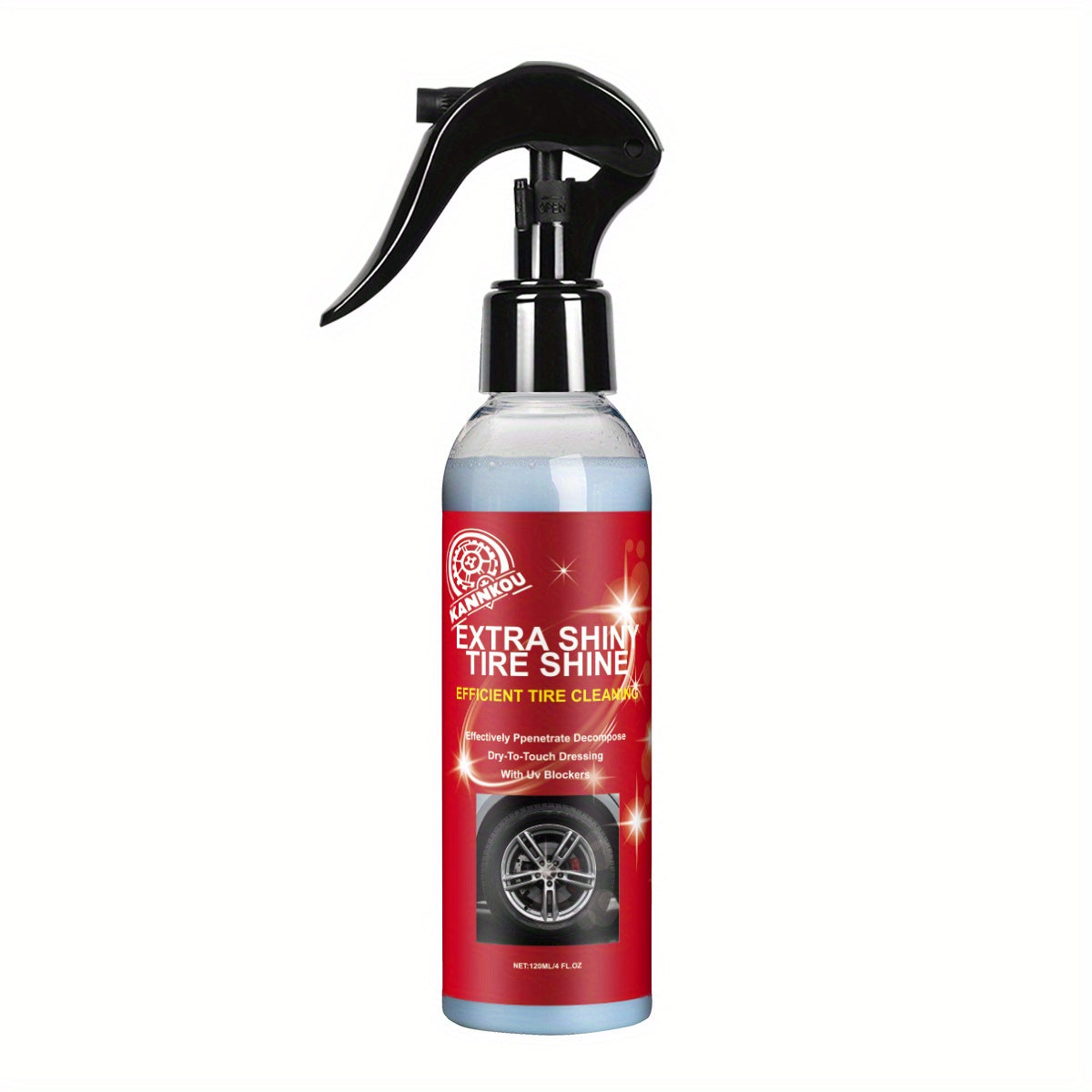 TEMU Long-lasting Protectionpremium Car Tire Shine Wax - Long-lasting Protection And - For Plastic Parts And Tire Maintenance, Tire Brush