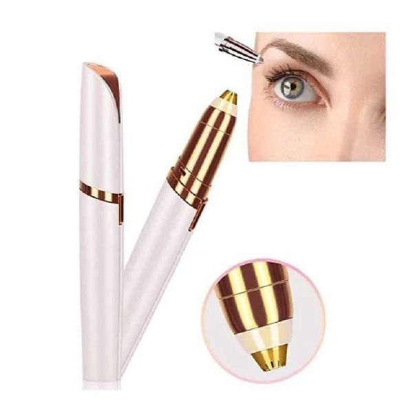 1PCS Electric Eyebrow Trimmer Womens Brow Pencil Automatic Vibrissa Trimming Knife Shaving Nose Hair Removal Beauty ScraperXJ241024