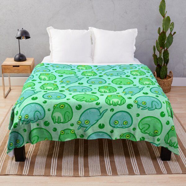 Blankets Frog Flannel Throw Blanket Cute Kawaii Soft Warm Lightweight for Air Conditioner Couch Bed Blanket King Queen Size Animals Super 23