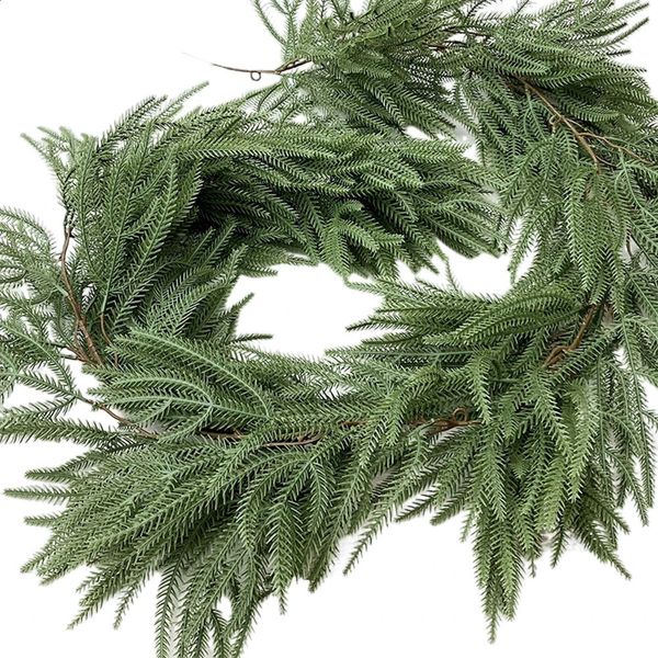 200 centimeter long Christmas pine granite real winter green artificial plants holiday season home decoration 240930