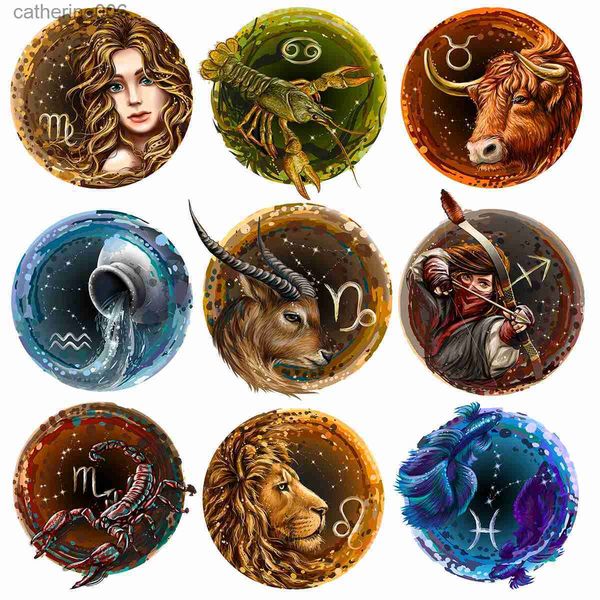 Puzzles Elegant Shape Twelve Constellations Wooden Jigsaw Puzzles For Kids Adults Fabulous Sagittarius Virgo Puzzle Games DIY DrawingL231025
