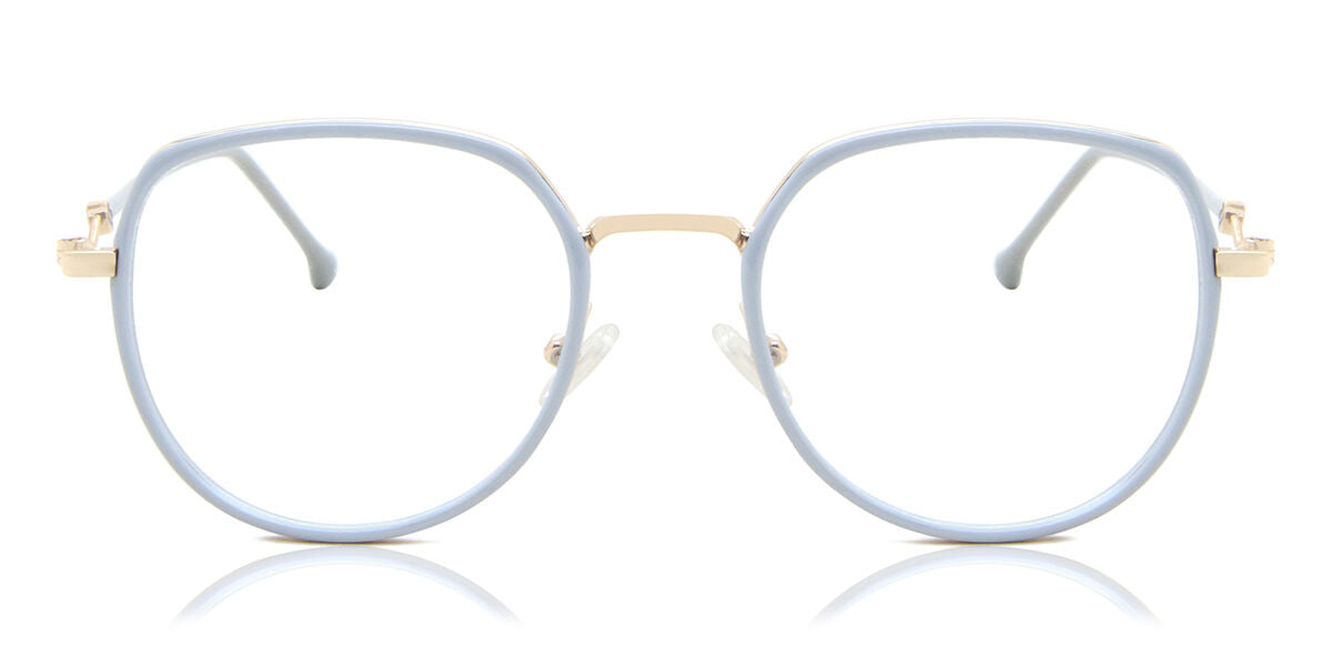 Oval Full Rim TR90 Men's  Prescription Glasses Online Gold Size 50 - Free Lenses - Blue Light Block Available - SmartBuy Collection