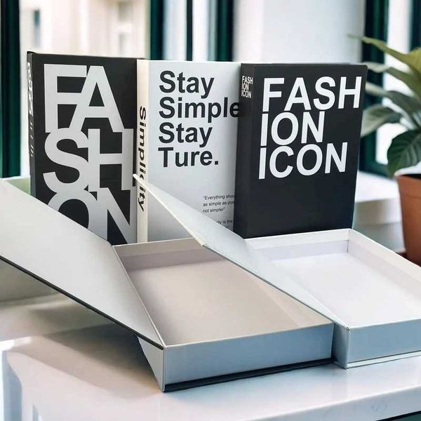 Open Luxe Fake Books Decoration Decorative Books Storage Box Home Decor Paris Coffee Table Bookshelf Bedroom Interior Aesthetics M240903