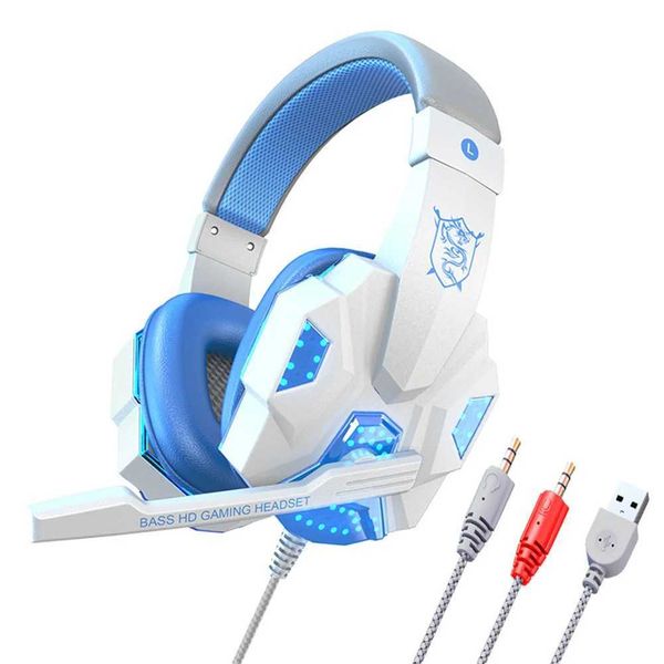 SY830MV Wireless Headsets LED Lighting Over-Ear Stereo Earphones Gaming Headphones For Smart Phone Computer LaptopM240729