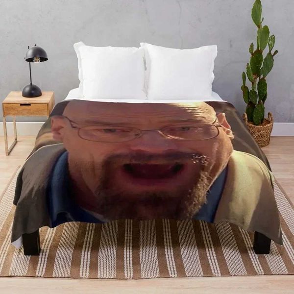 Walter White Meme Throw Blanket bed plaid blankets and throws Heavy Polar Blankets Y240730