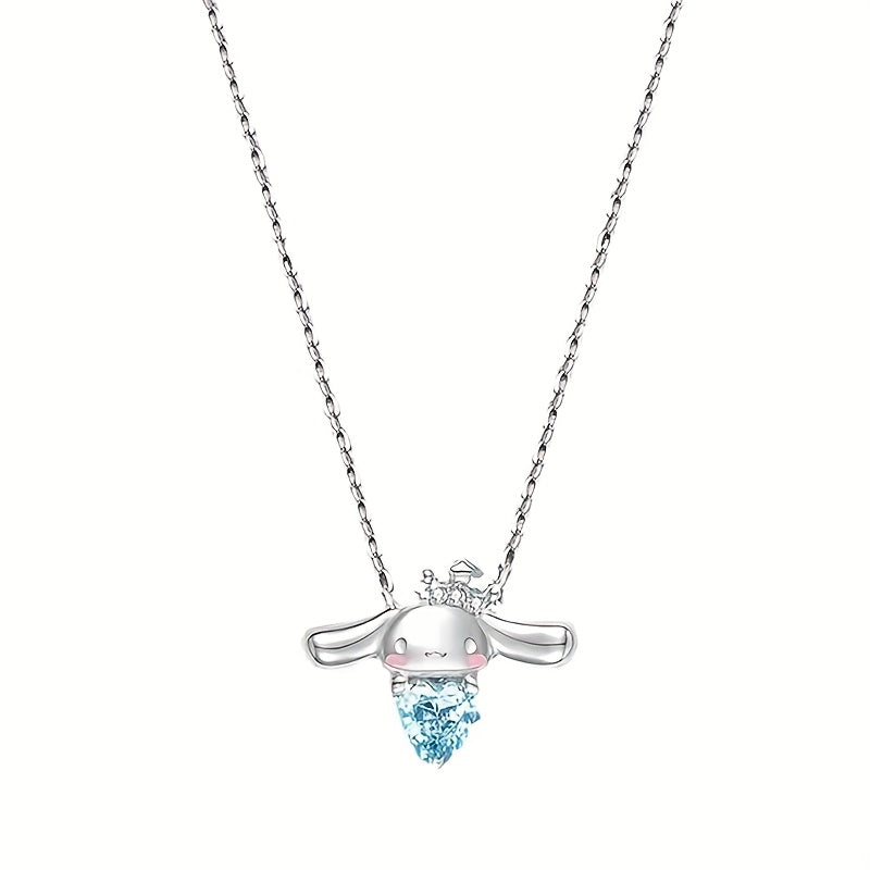 TEMU Cinnamoroll Charm Necklace - Pendant, Aluminum Alloy, Birthdays, Graduations & Couples Gifts