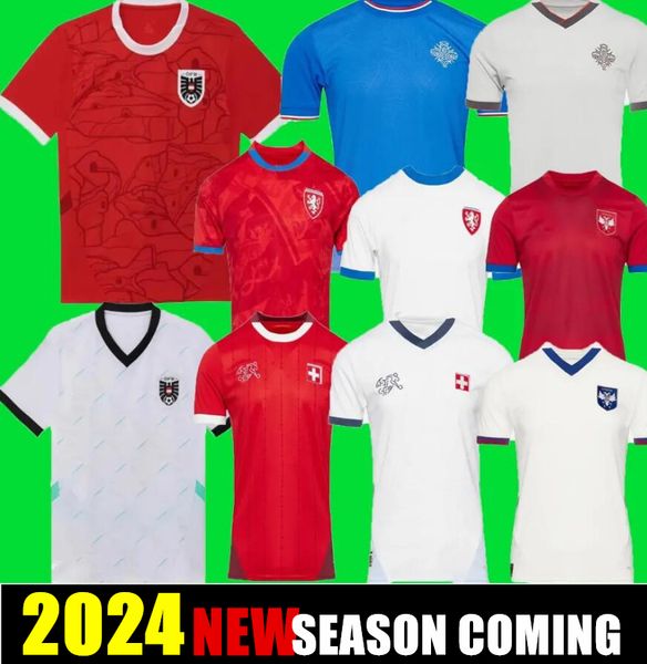 new Czech Republic soccer Jerseys Switzerland Home away 24-25 Austria Red blue white 2024 2025 Iceland Sports Football shirts Sportswear Ser