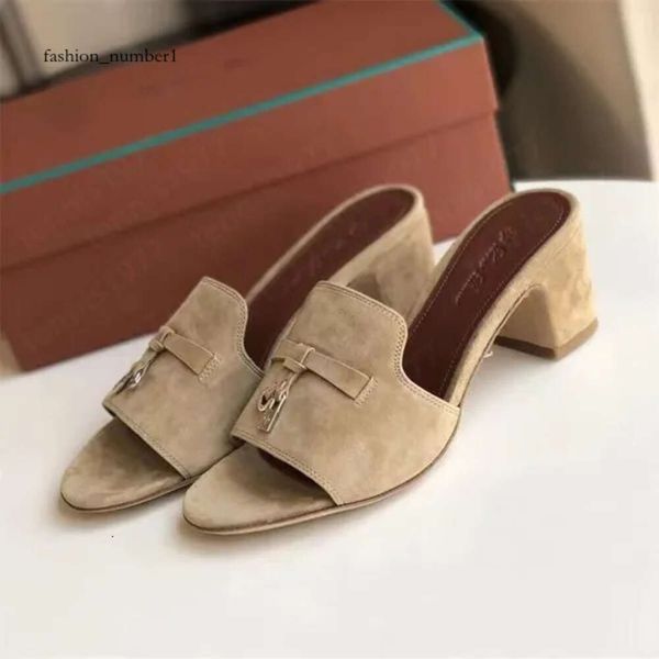 Designer Slippers Dress Shoes Loro Piano Shoes Slides Summer Charm Sandals Men Women Walk Dress Gentleman Sneakers Soft Loafers Leather High