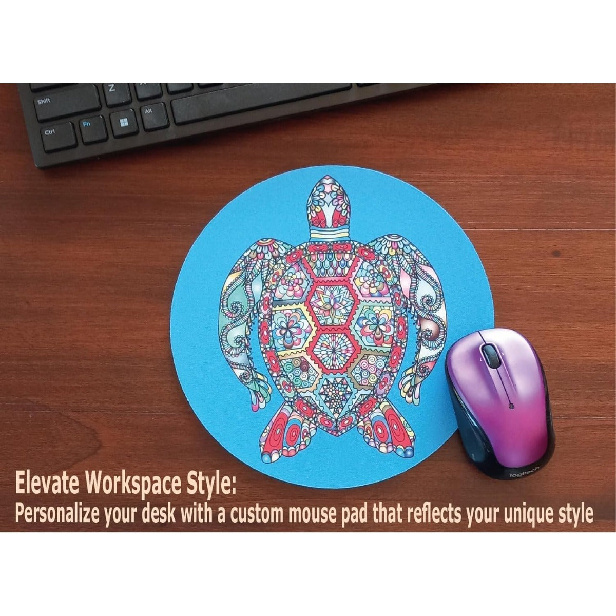 TEMU | Customizable Mouse Pad With Design - Personalize With Your Photos, Text, Or Logos | Non-slip Rubber Base | Ideal For Gaming & Office Use |