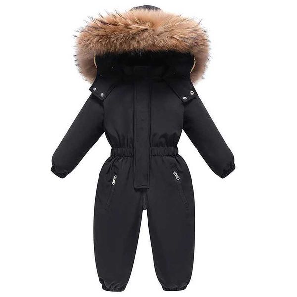 Down Coat Winter Baby Clothes Thick Warm Snowsuits toddler Boy Hooded down Jacket s Coats Outerwear overcoat -30 little girls clothing H2410