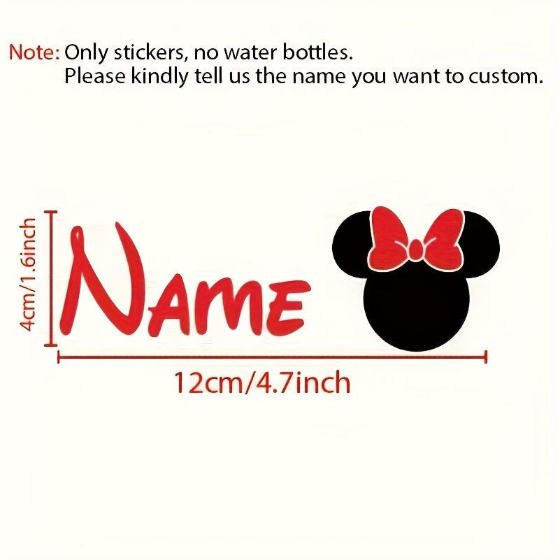 TEMU 1pc Personalized And Vinyl Wall Sticker Custom Name Decals Gift For Boys Girls, High Quality Removable Decal For Boys Girls Party Water Bottles