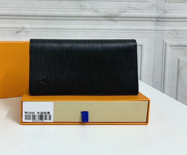 Fashion designer wallets luxury Brazza purse mens womens leather clutch bags Highs quality monogrames coin purses card holders original box