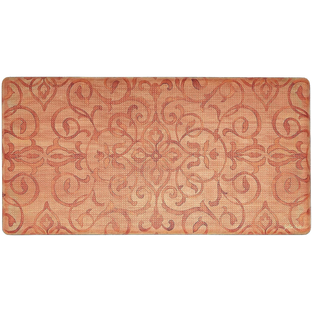 Cook n' Comfort Oversized Anti-Fatigue Kitchen Floor Mats - CNC127 (Rustic Medallion Rust)