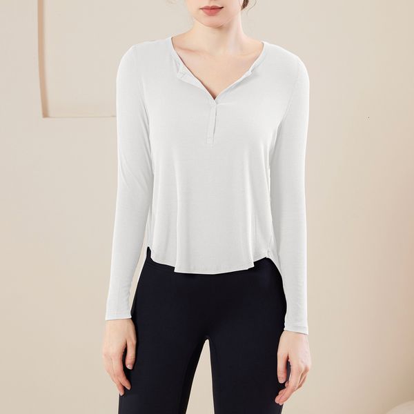 High quality Hot-sale products Loose yoga long sleeved T-shirt quick drying cover shirt autumn new versatile thread sports fitness suit top